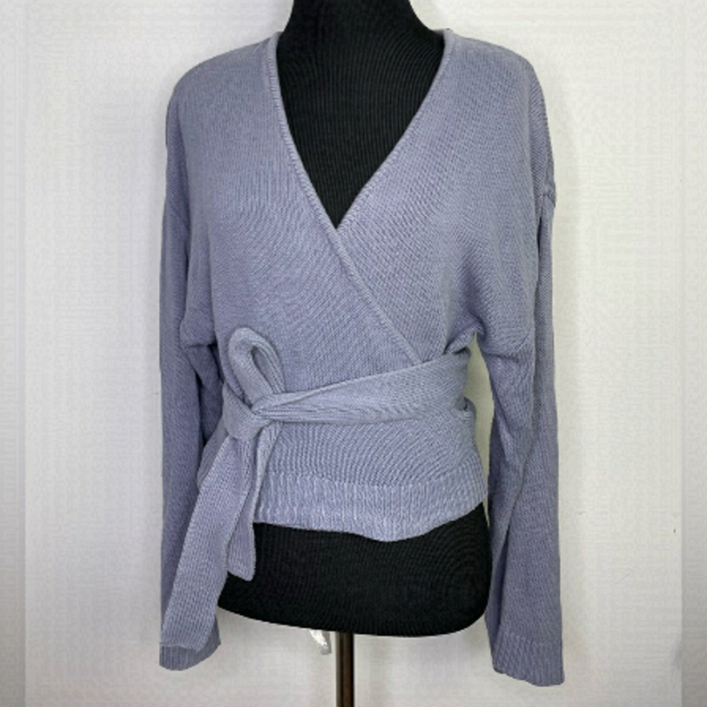 Dynamite lilac cotton wrapped around cardigan